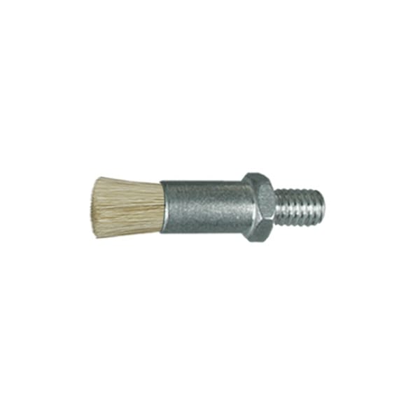 1/4" D Body Horsehair Fill  .033" Orifice Male Thread Flow Thru Brush